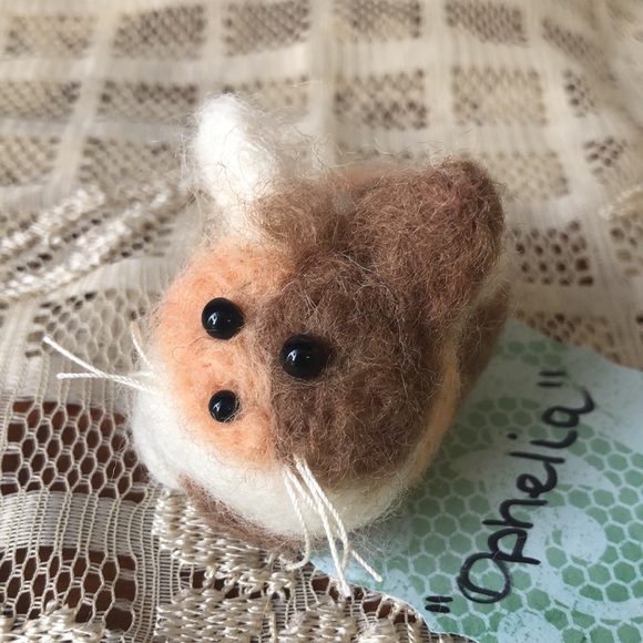 One handmade needle Felted cats kittens - Picture 4 of 14